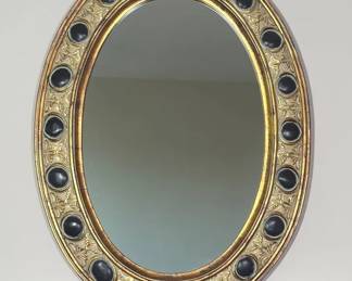 Regency Style Oval Wall Mirror