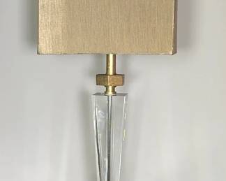Alexander John Stepped Crystal Metal Lamp