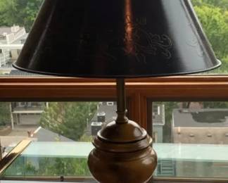 Turned Wood Table Lamp E. G. Cody Style