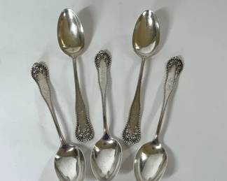 Gorham Lancaster Sterling Silver Teaspoons, Weighing 83G