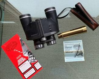 Jason Electric battery Binoculars and Admiral Nelsons Telescope