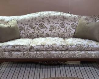 Camelback Floral Damask Sofa