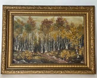 Original Oil By Ralph Finn From Rice Lake, Minnesota