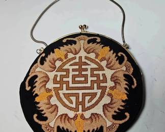 PetitPoint Tapestry Handbag