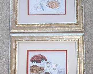 Sonia Bignall Framed Prints Djeuner And Petite Djeuner