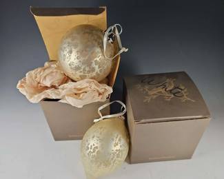 Smith Hawken Mercury Glass Ornaments