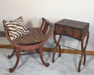 Decorative Chair and Side Table