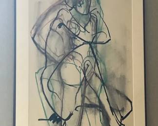 Jack Meanwell Original Charcoal Drawing