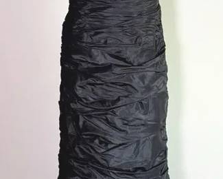 Rickie Freeman for Teri Jon Black Taffeta Evening Gown