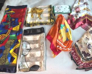 Collection of Colorful Scarves