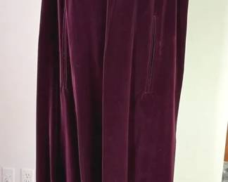 Burgundy Velvet Opera Cape by Raymond Of London, Vintage
