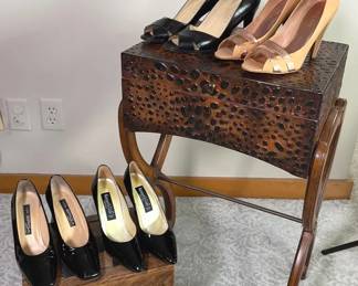 Peep Toe Patent Leather Shoes