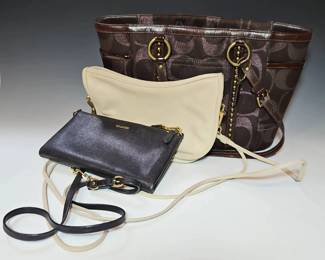 Three Coach Bags various sizes