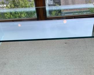 Leon Rosen For Pace Collection Glass Waterfall Table