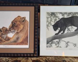 African Lion Cubs Leopard Prints By Imogene Hudson Farnsworth