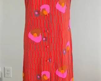 Vintage Elisabeth Stewart California Mod OpArt Maxi Dress