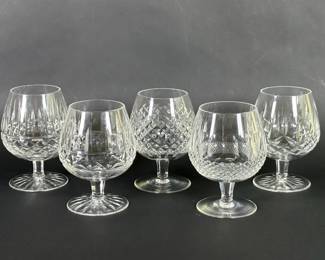 Waterford Crystal Lismore, Alana, Kylemore and Colleen, Brandy Snifters