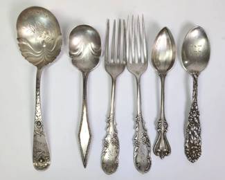 Sterling Flatware Assortment, Antique To Vintage