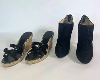 Burberry Black Patent Leather Heels Valentino Garavani Ankle Booties