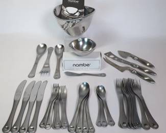 Henckels Knives, Nambe Bowls And Robert Welch Pendulum Flatware