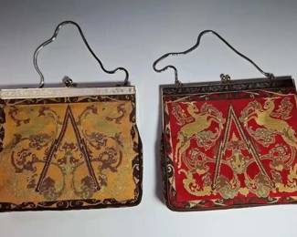 Two PetitPoint Tapestry Handbags