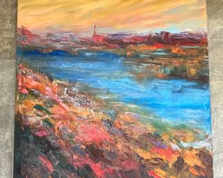 Original Impressionistic Landscape By Trish Weeks