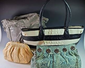 Handbags W Reptile Designs