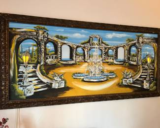 Funky vintage light-up plug-in art.