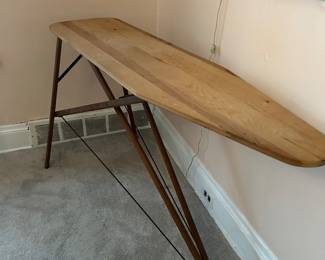 Antique 1930s wooden folding ironing board