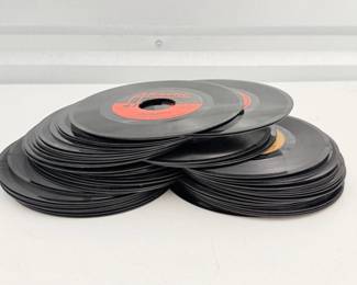 142 Vintage45rpmVinylSinglesAssortmentwNoSleeves