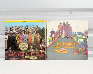 4 BeatlesVinylLPSgtPepperYellowSubmarine
