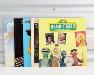 111 SesameStreetVintageVinylAlbumLot