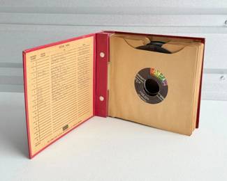 25 VintageDecca45RPMRecordBinderwithHandwrittenIndex
