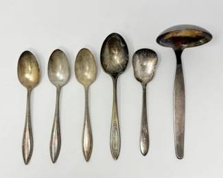 143 VintageSilverPlatedSpoonLadleSet