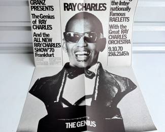 60 VintageRayCharles1970FrankfurtPoster