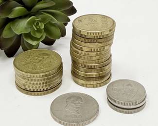 98 VintageMexicanPesoCoins