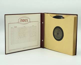 95 VintageIndexBinderwith78rpmShellacRecords