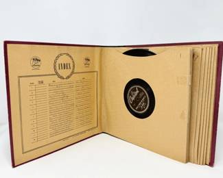 105 Vintage78RPMRecordBinderwithHandwrittenIndex