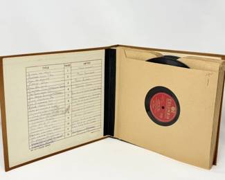 163 Vintage78RPMRecordBinderwithHandwrittenIndex