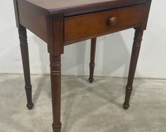 Walnut One Drawer Sheraton Stand Table
