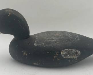 Bluebill Hen Wooden Duck Decoy by Claude Hovey, Henderson, NY