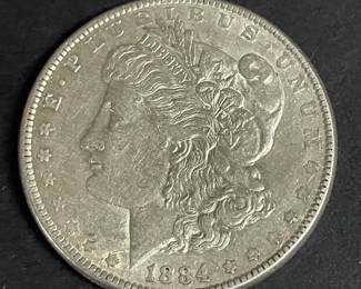 1884 Morgan Silver Dollar