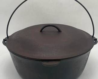 Large Cast Iron Dutch Oven with Lid