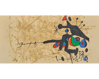 Joan Miro, Abstract Lithograph - LOT 334