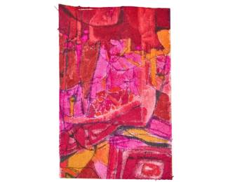 Margaret Putnam, Pink Abstract Batik - LOT 164