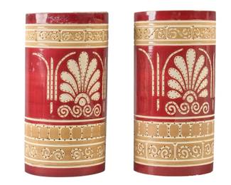 Beaumont Mood, Pair of Custom Ceramic Sconces - LOT 437