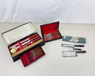 Vintage Lot of NEW Knife Sets in Original Packaging