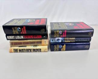 Lot of 7 Robert Ludlum First Edition Books