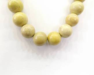 .925 Sterling Silver Clasp Large Canyon Jasper Bead Necklace