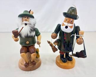 2 KWO Erzgebirgische Wood Incense Smokers
